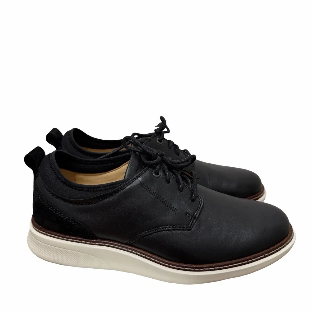 Samuel Hubbard Rafael Hybrid Leather Lace Up Shoes Mens US 10 Black Casual